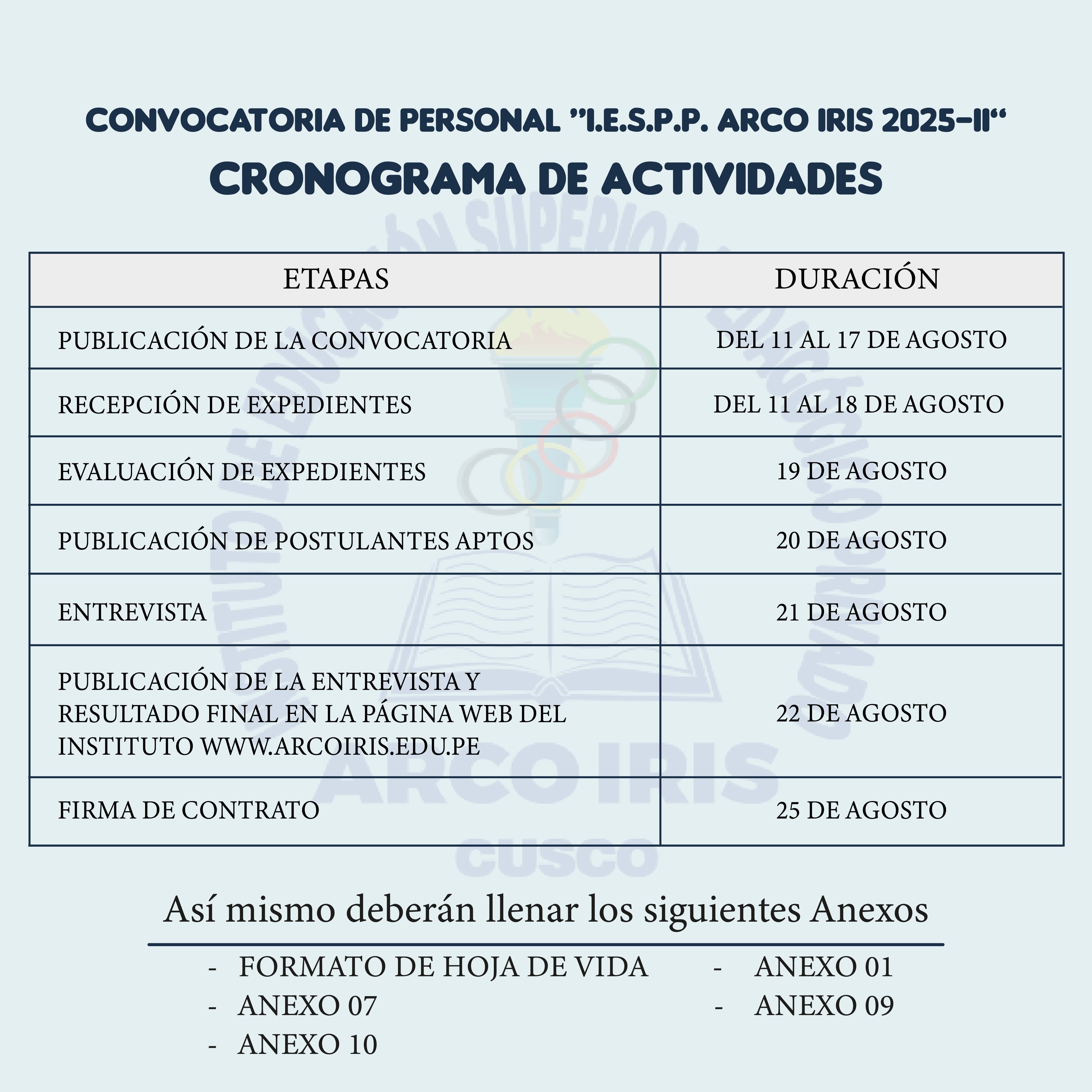 Imagen de Calendario Académico